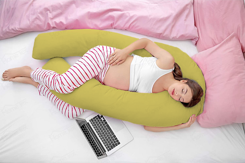 Yellow -Coozly U Premium LYTE Pregnancy Body Pillow