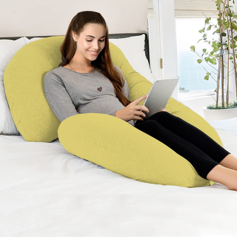 Yellow - C Premium LYTE Pregnancy Body Pillow | Maternity Pillow