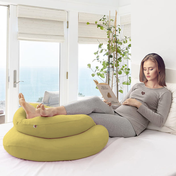 Yellow - C Premium LYTE Pregnancy Body Pillow | Maternity Pillow