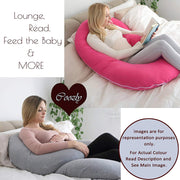 Blue Chevron - C Super Premium Pregnancy Body Pillow | Maternity Pillow