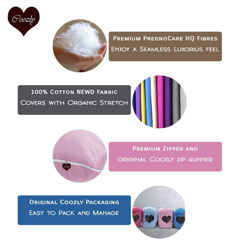Red - Coozly Basic Body Contour Pregnancy Pillow