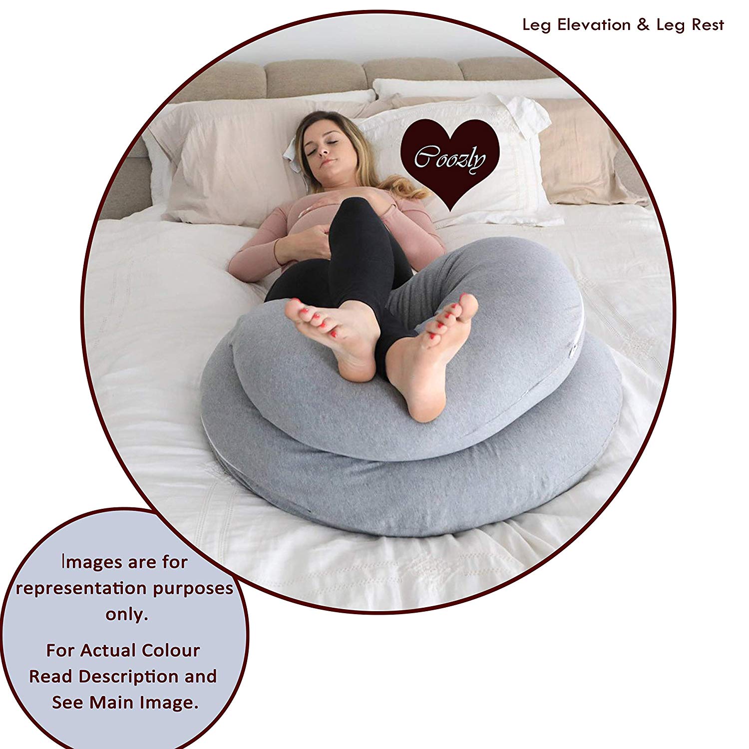 Pink Stripes - C Super Premium Pregnancy Body Pillow | Maternity Pillow