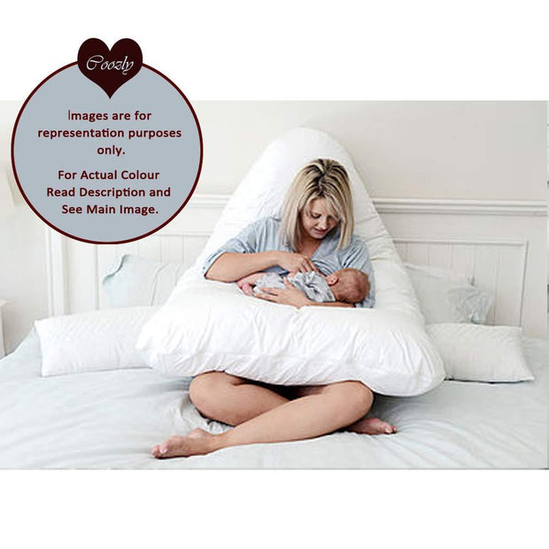 Red - Coozly Premium LYTE Body Contour Pregnancy Pillow