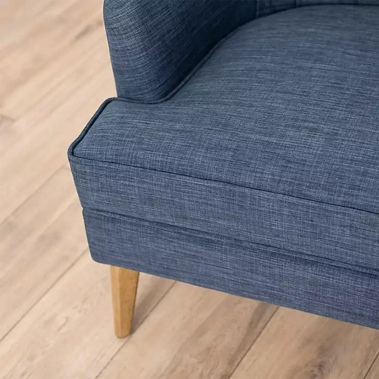 Navy Tufted Strand Accent Chair