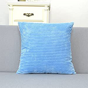Coozly Special Edition Pillows - Powder Blue Striped Velvet - 1pc