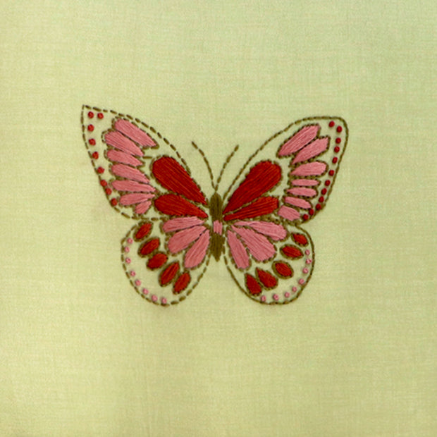 Butterfly Hand Embroidered Cushion