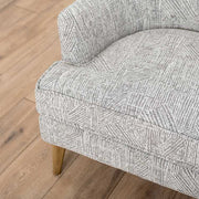Prism Grey White Accent Chair