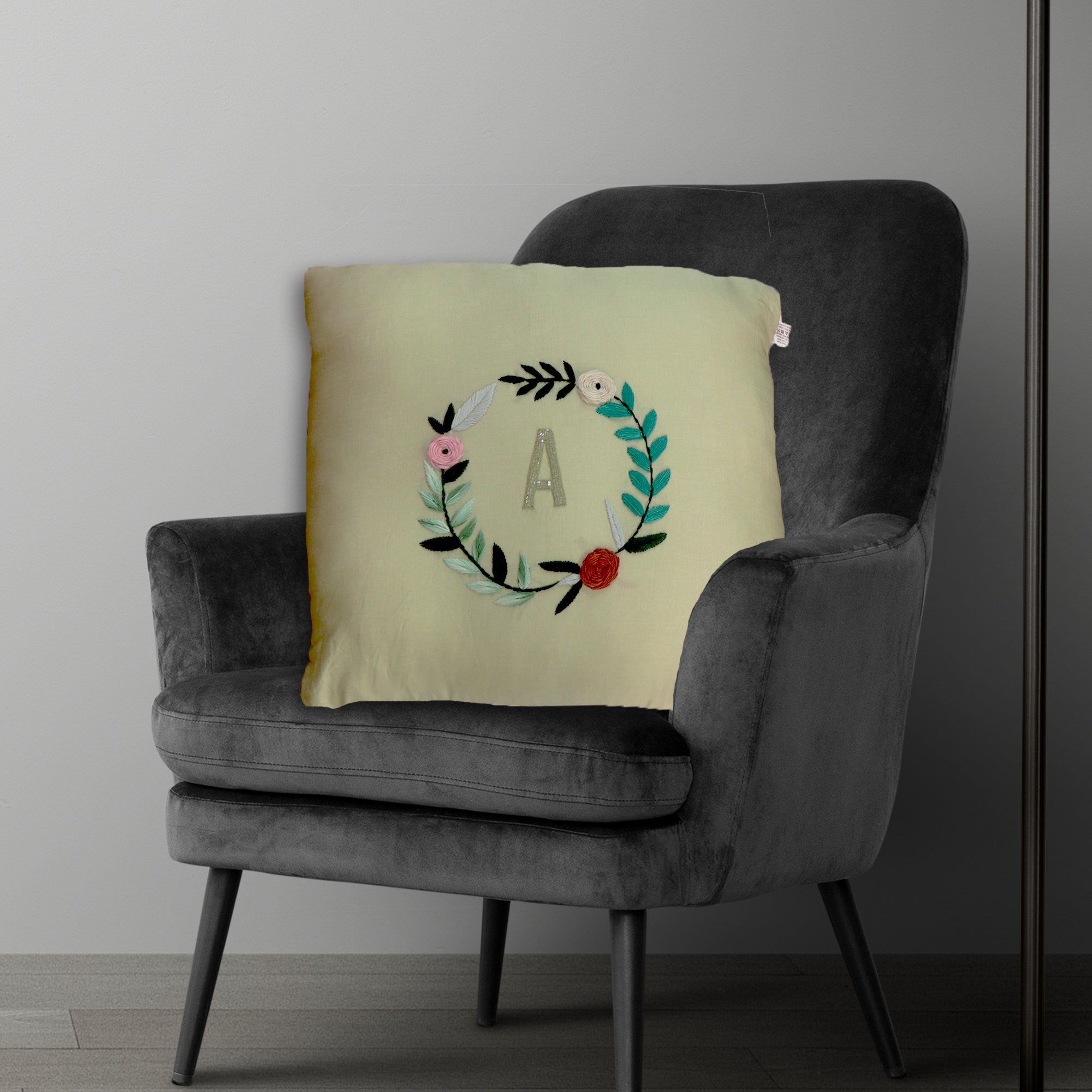 Circa Hand Embroidered Cushion