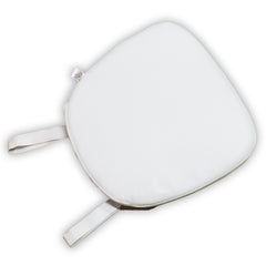 Leatherette White Chair Foam Cushion