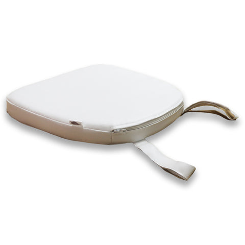 Leatherette White Chair Foam Cushion