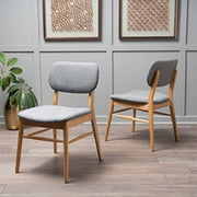 Double Pad Wooden Dining Chair