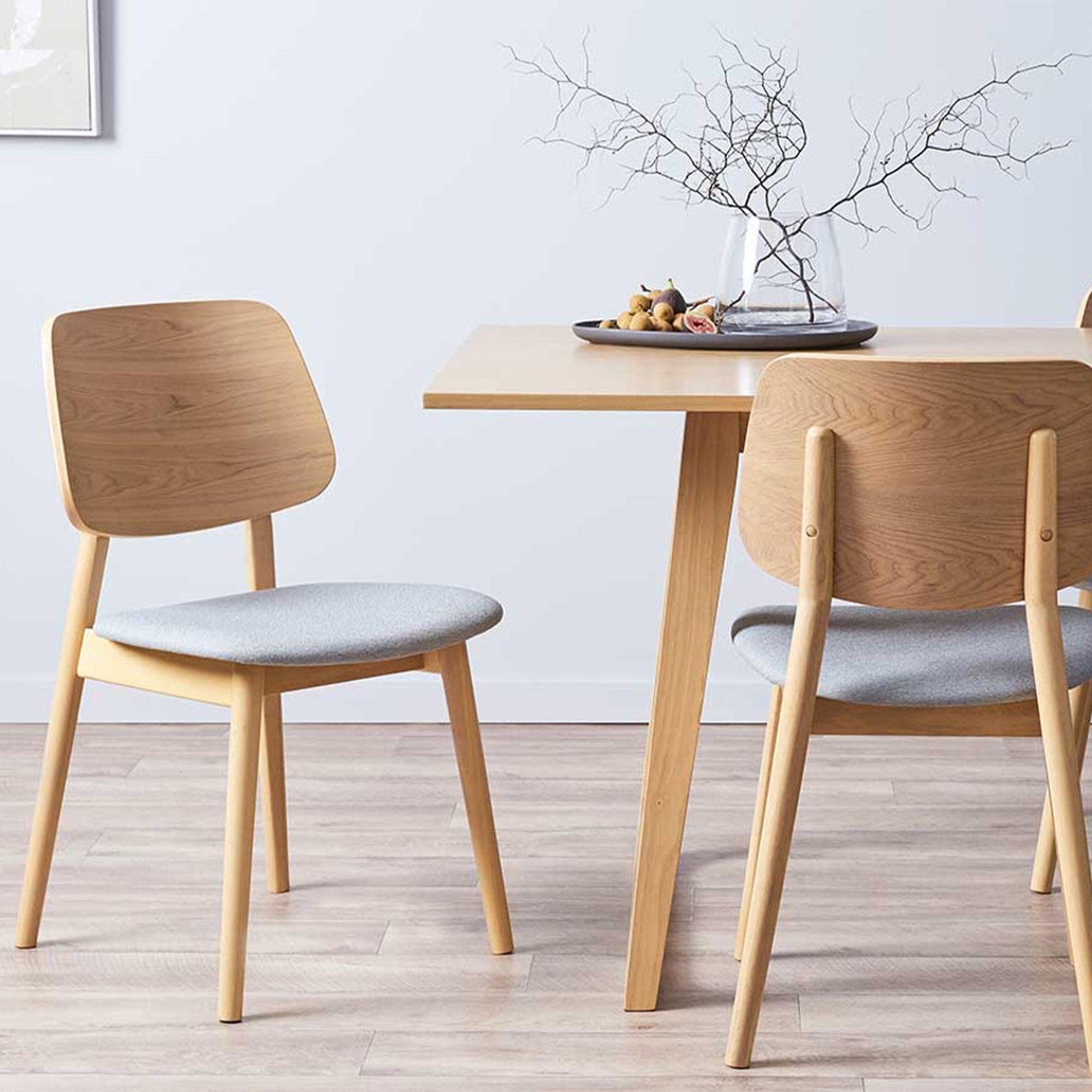 Half Pad Wooden Dining Chair