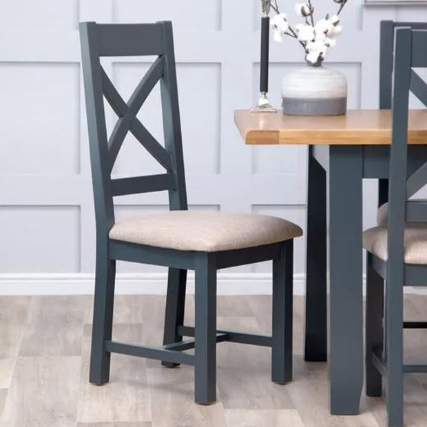 Wooden Dining Chair Dark Grey