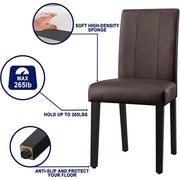 Water Resistant Full Back Wooden Dining Chair