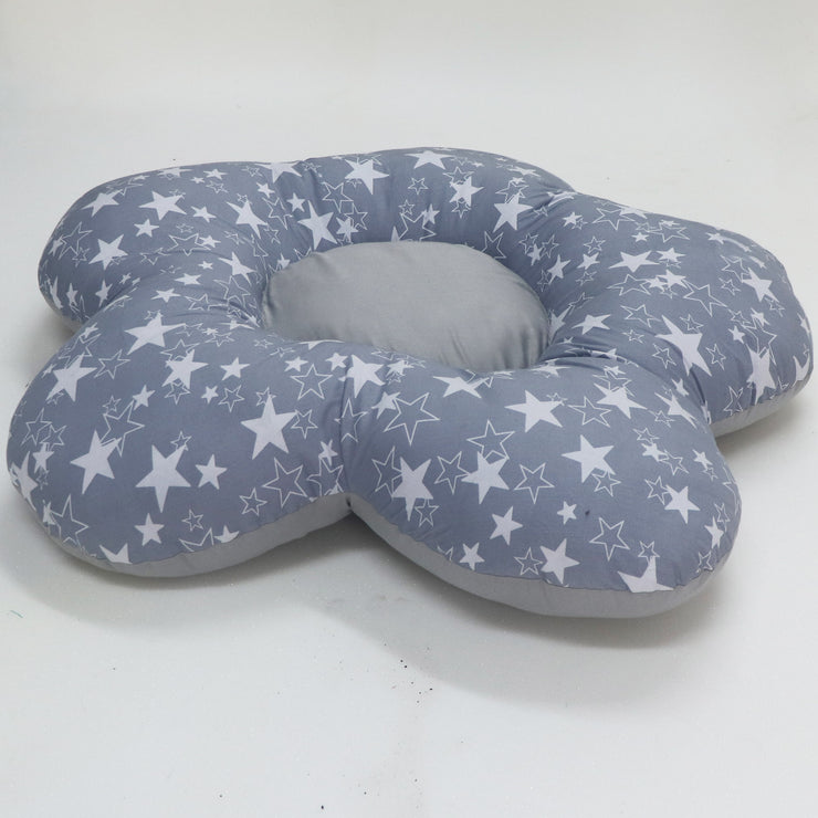 Grey Star - Flower Shaped Floor Cushion