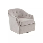 Tufted Taupe Accent Chair