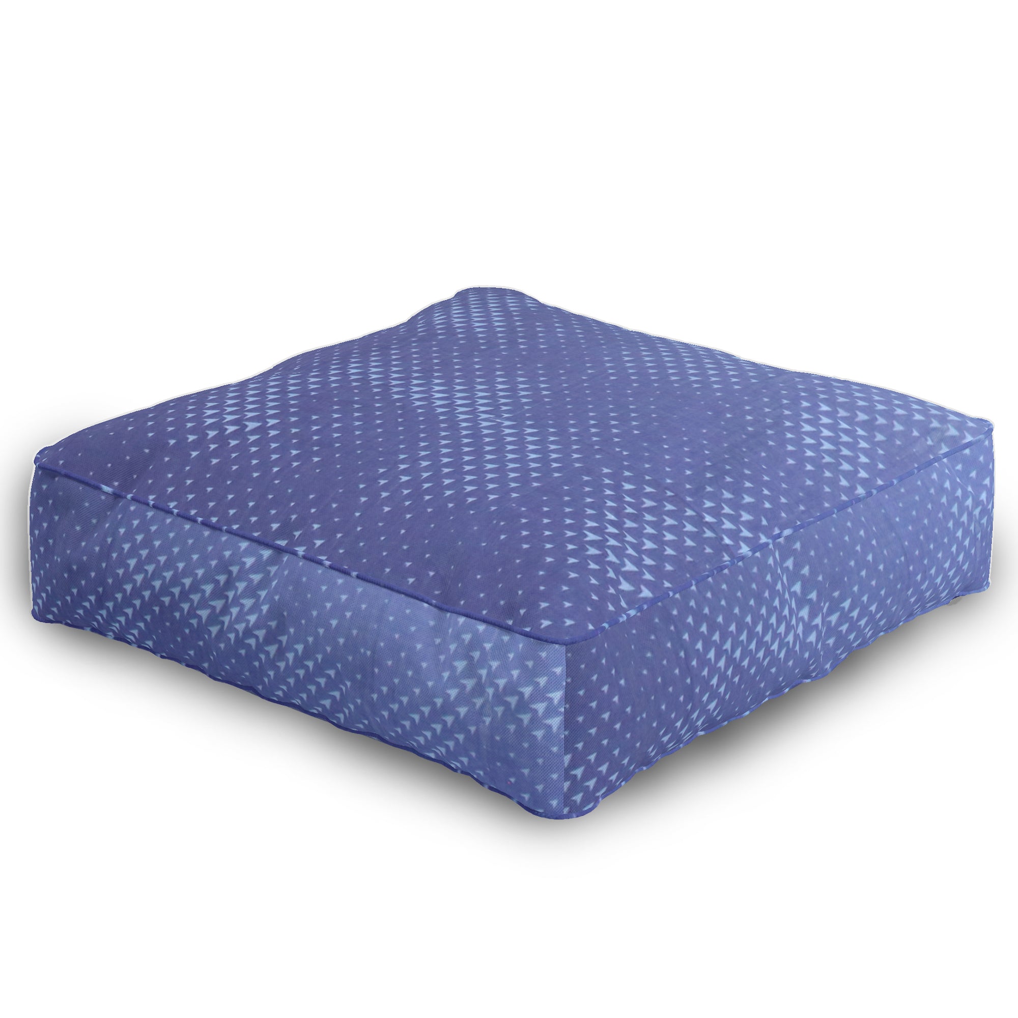 Coozly Zippered Foam Floor Cushions | Seat Cushions | Sofa Cushions with Removable Covers - Blue Scale