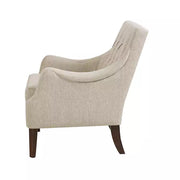 Bella Tufted Cream Accent Chair