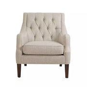 Bella Tufted Cream Accent Chair