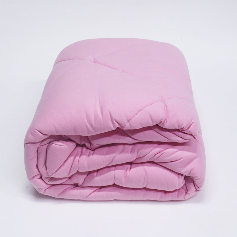 Light Pink 100% Cotton Tshirt Duvet/Blanket - 60X90 inches