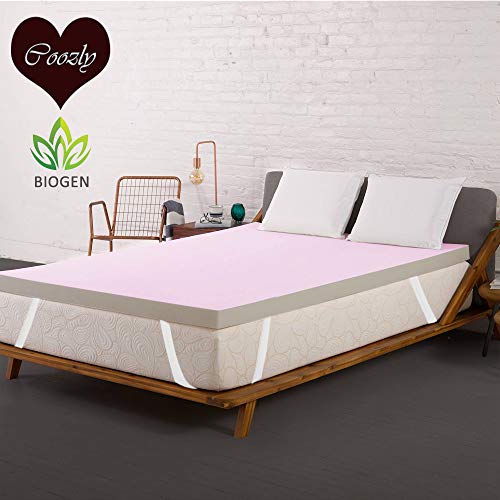 Pink Biogen Super Soft Memory Foam Mattress Topper