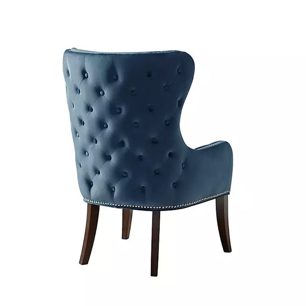 Teal Nail Trim Accent Chair