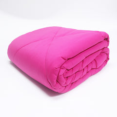 Fuschia 100% Cotton Tshirt Duvet/Blanket - 60X90 inches
