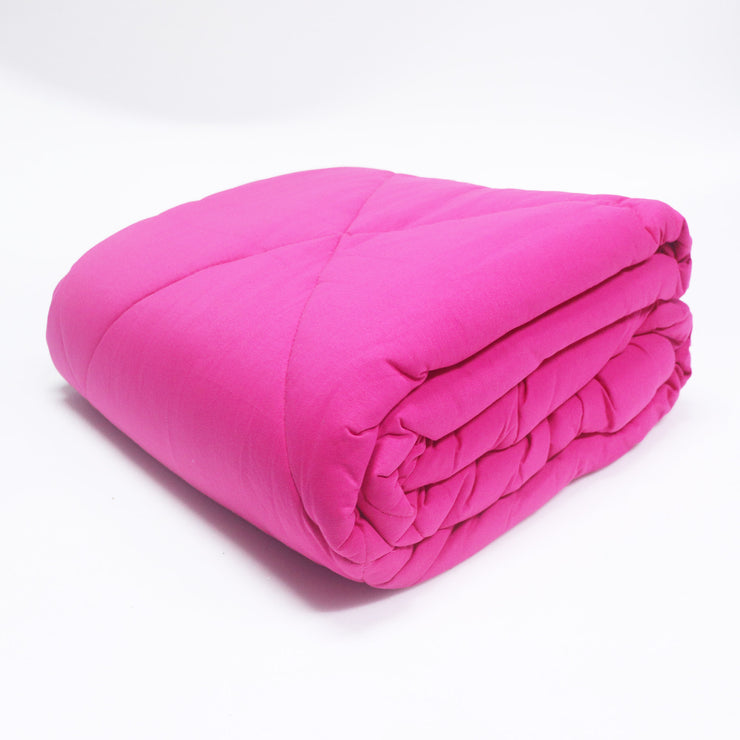 Fuschia 100% Cotton Tshirt Duvet/Blanket - 60X90 inches