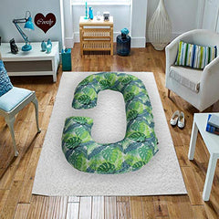 Coozly C Shape Pregnancy Pillow with 100% Cotton Removable Covers