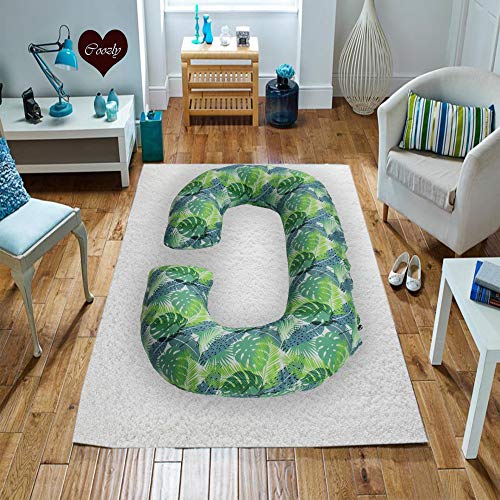 Coozly C Shape Pregnancy Pillow with 100% Cotton Removable Covers