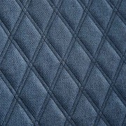 Blue Quilted Nail Trim Accent Chair