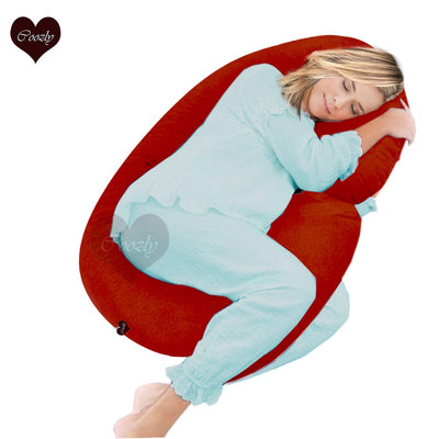 Red Cotton - Coozly Alpha Basic Maternity Pillow | Pregnancy Pillow