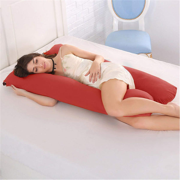 Red - Coozly Basic Body Contour Pregnancy Pillow