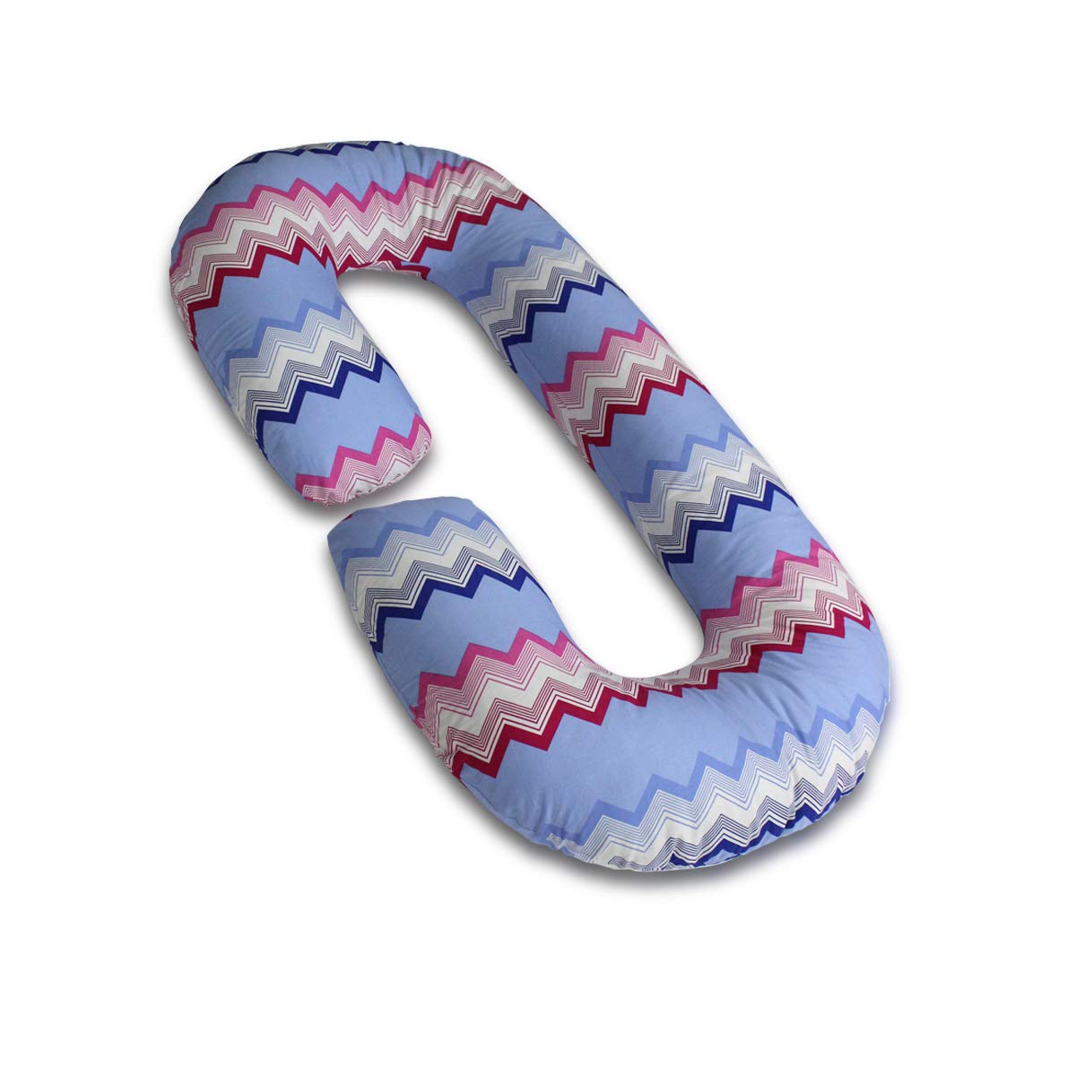 Blue Chevron - C Super Premium Pregnancy Body Pillow | Maternity Pillow