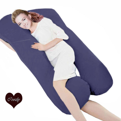 Navy - Coozly Premium LYTE Body Contour Pregnancy Pillow