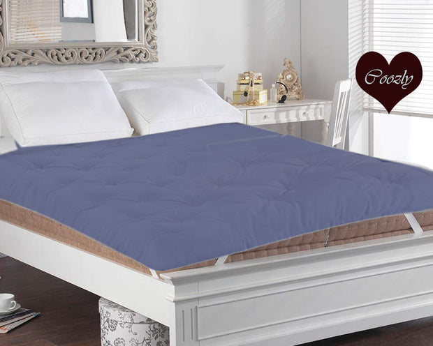 Navy Luxurex Microfibre Mattress Topper