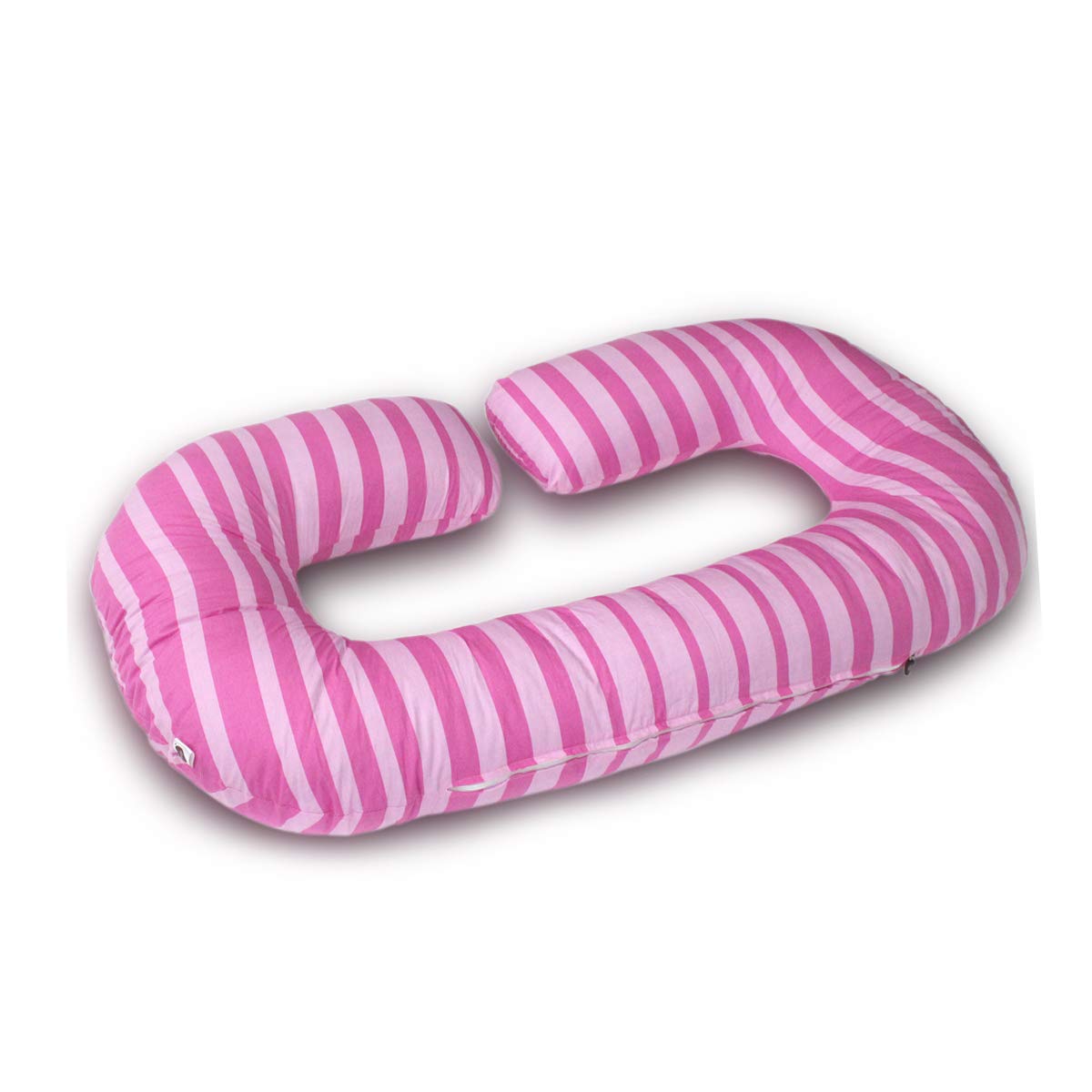 Pink Stripes - C Super Premium Pregnancy Body Pillow | Maternity Pillow