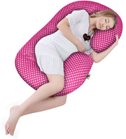 Pink Polka - C Basic Pregnancy Pillow | Maternity Pillow
