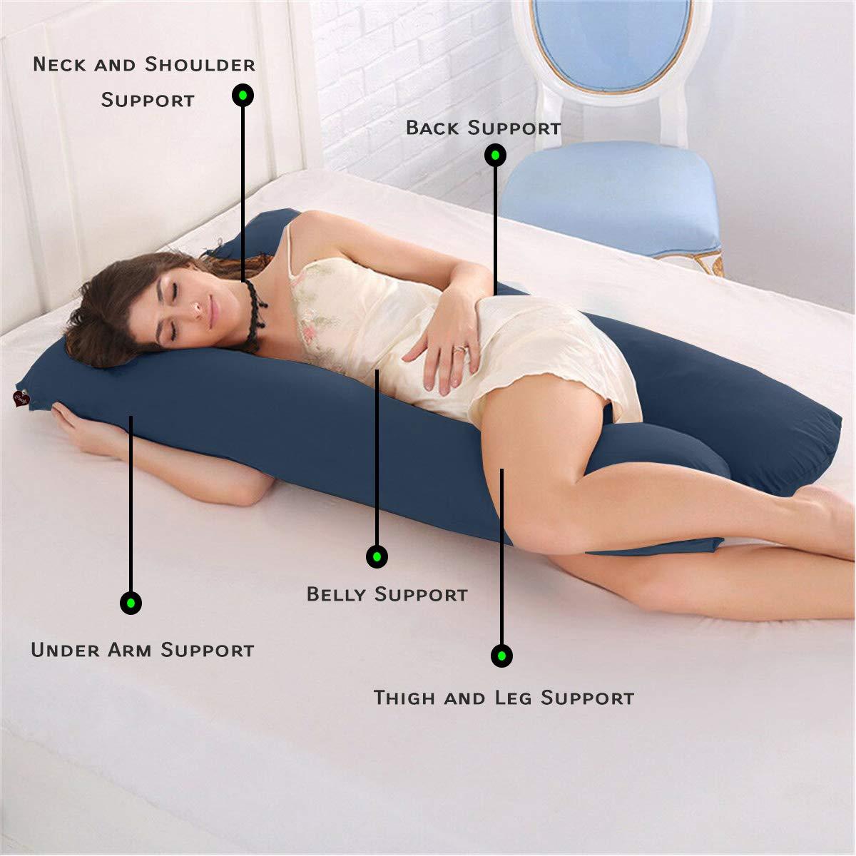 Navy - Coozly Basic Body Contour Pregnancy Pillow