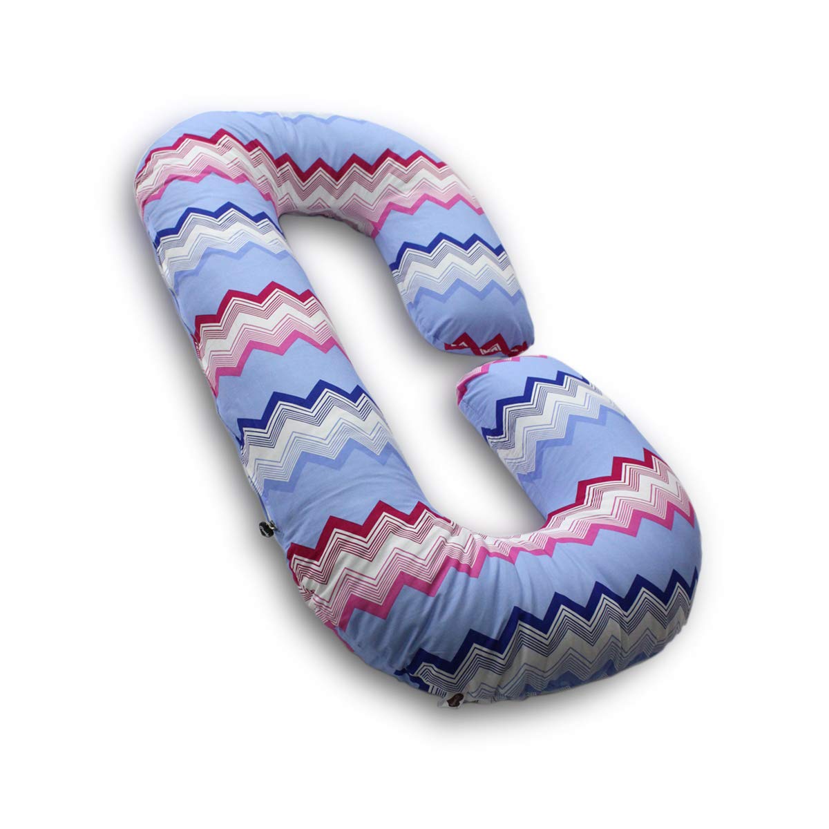 Blue Chevron - C Super Premium Pregnancy Body Pillow | Maternity Pillow