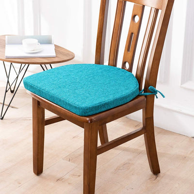 Teal White Chair Foam Cushion