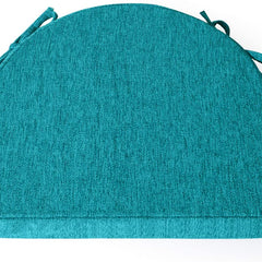 Teal White Chair Foam Cushion