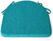 Teal White Chair Foam Cushion