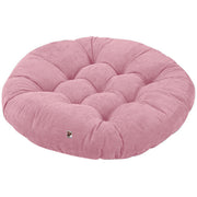 Pink - Velvet Round Floor Cushion
