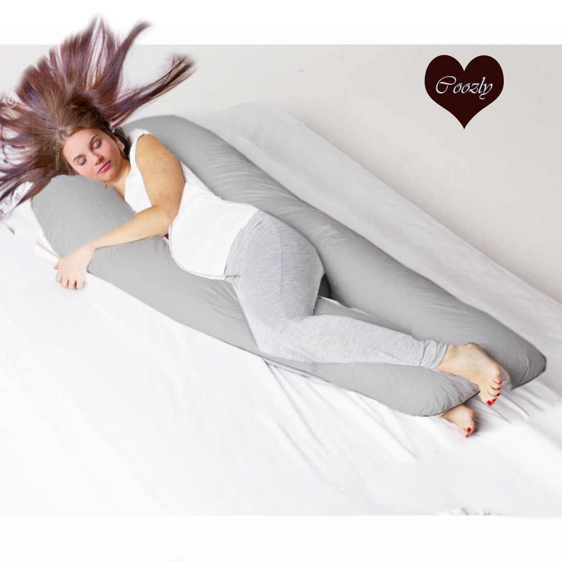 Grey-Coozly U Basic Pregnancy Body Pillow