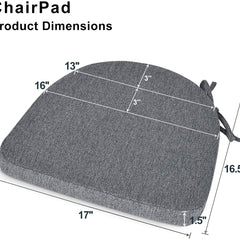 Dark Grey Chair Foam Cushion