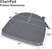 Dark Grey Chair Foam Cushion