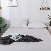 Fitted Cotton Jersey Custom Size BedSheet - White