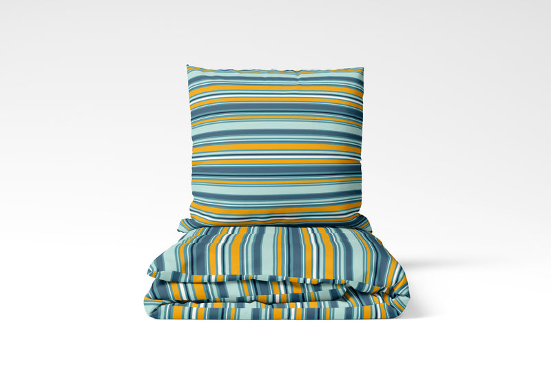 Blue & Yellow - Duvet and Pillow Set