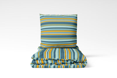 Blue & Yellow - Duvet and Pillow Set